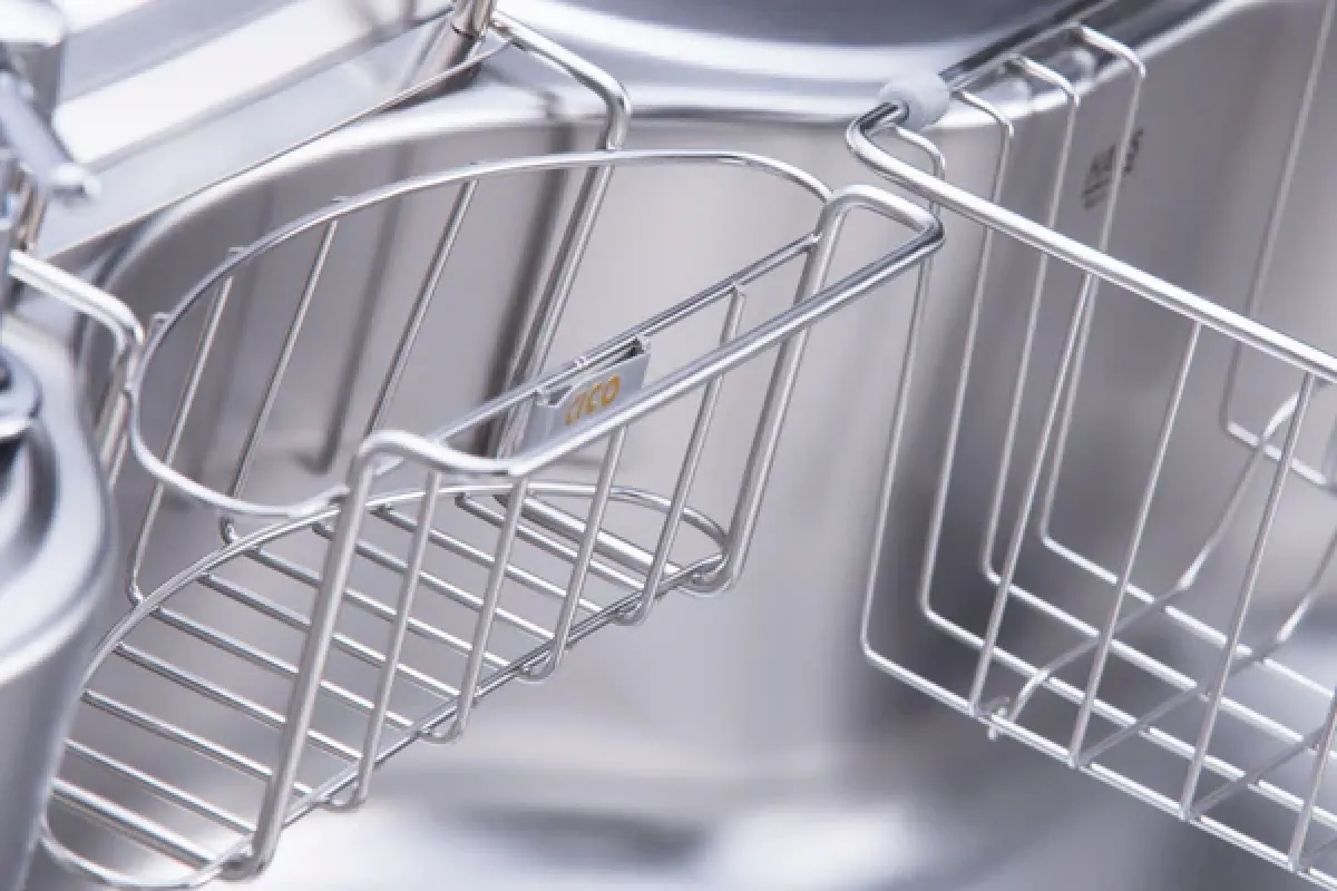 DJIS 850p حوض هانز بريميوم | الفولاذ المقاوم للصدأ | وعاء واحد | 85 سم | أقحم